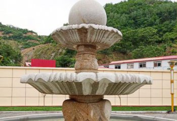 鹤壁精致莲花石雕喷泉，添点艺术气息