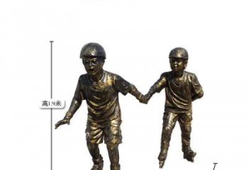 鹤壁中领雕塑推出的趣味滑冰儿童雕塑一直是客户…