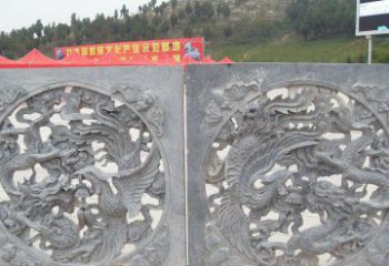 鹤壁龙凤呈祥公园景观石雕--精美绝伦的龙凤陪伴