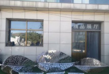 鹤壁镂空不锈钢树叶雕塑