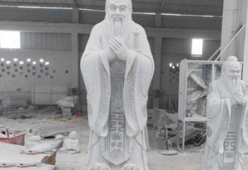 鹤壁精美的孔子雕像，精雕细琢，彰显文明之美