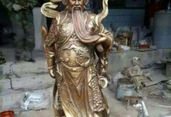 鹤壁精致的关公铜雕，礼品艺术之美