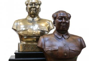 鹤壁定制你的名人铜雕毛主席胸像
