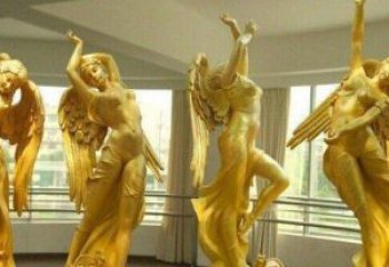 鹤壁西方天使雕塑，精美绝伦