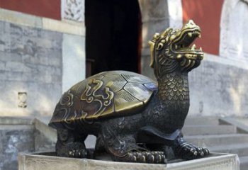 鹤壁弥勒佛坐赑屃雕塑，神秘而古老