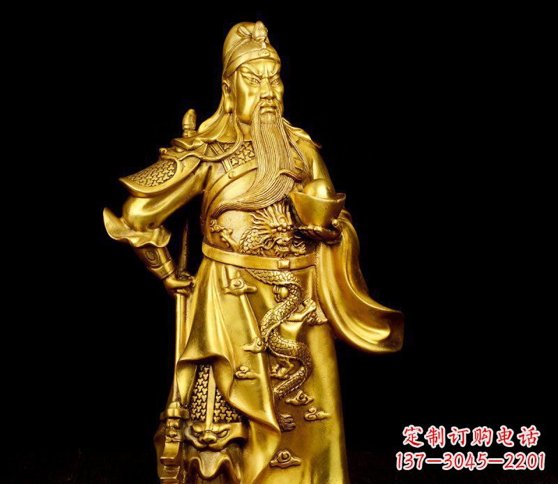 鹤壁关公铜雕,传承古典传统