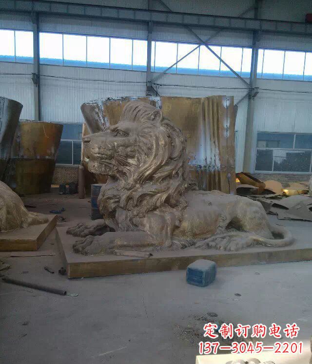鹤壁中领雕塑推出的西洋狮子铜雕,是一件充满传…