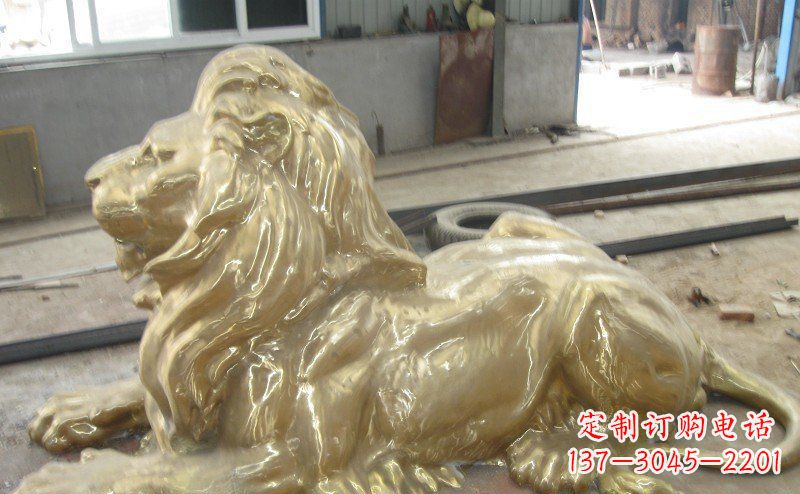 鹤壁高雅凝金,西洋狮子铜雕来自中领雕塑