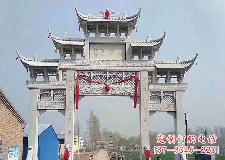鹤壁石牌坊雕塑,让您定制属于自己的雕塑!