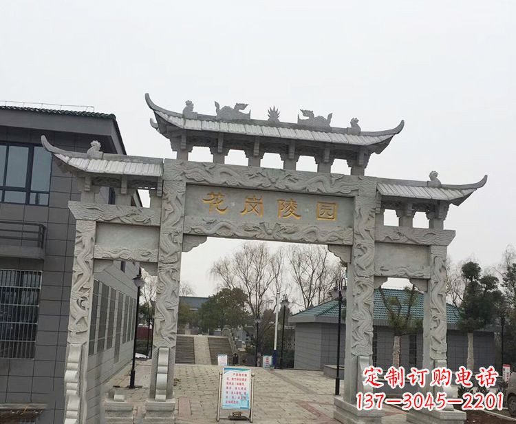 鹤壁精美牌楼石雕,精致雕琢精美臻品