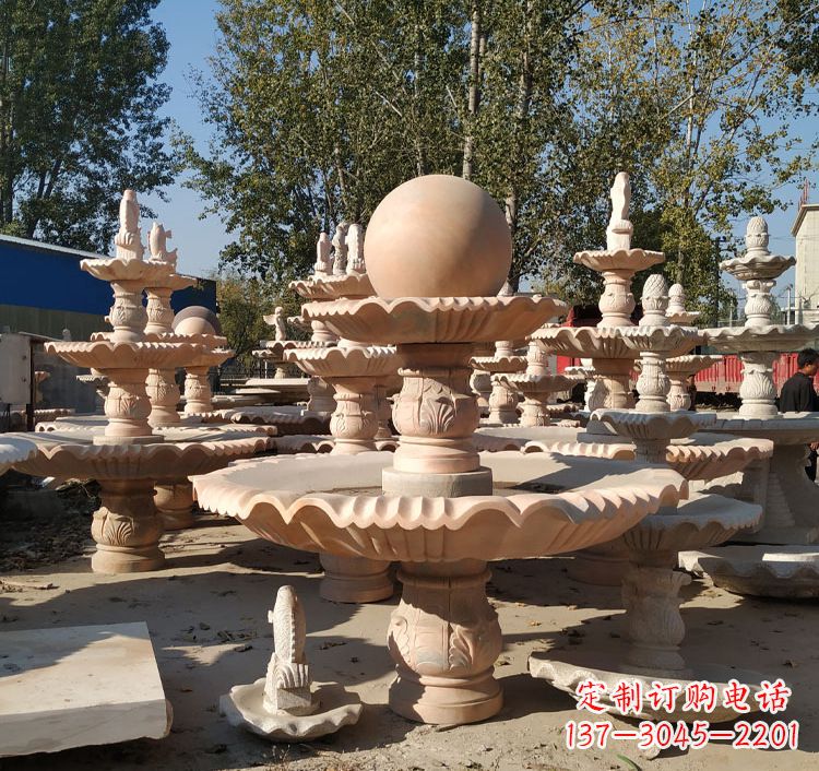 鹤壁中领雕塑砂岩喷泉雕塑