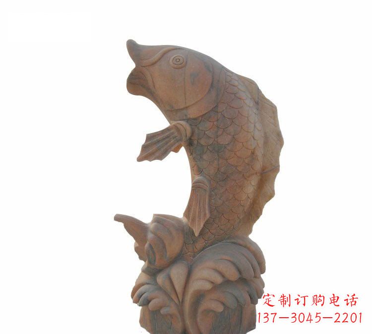 鹤壁鲤鱼石雕,精细雕刻让你赞叹不已