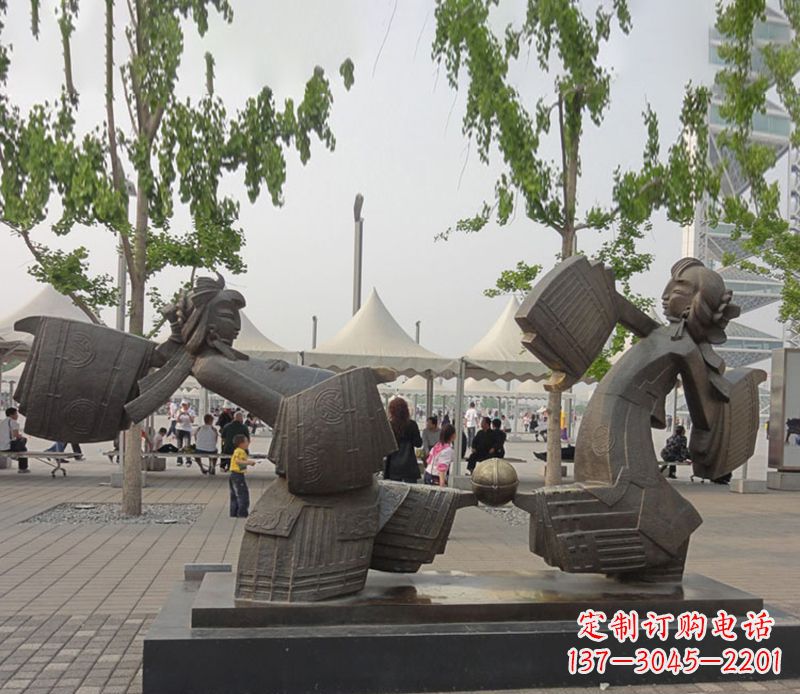 鹤壁艺术雕刻杰作——皮影戏铜雕