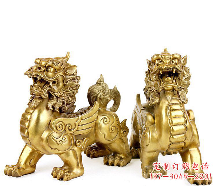 鹤壁精美貔貅铜雕,精致雕塑,来自中领雕塑