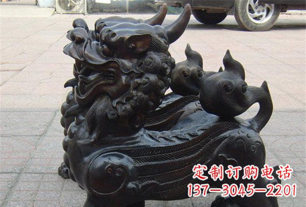 鹤壁象征保护,美轮美奂的貔貅辟邪神兽铜雕