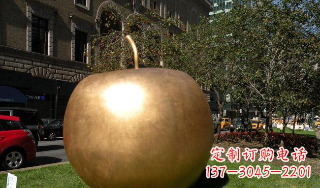 鹤壁苹果城市景观铜雕,精致绝美!