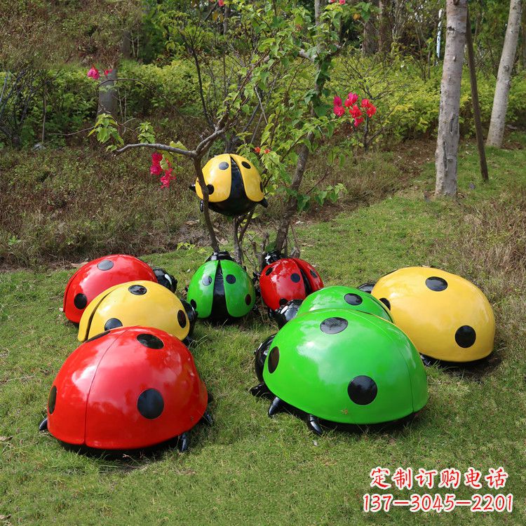 鹤壁儿童可爱的七星瓢虫卡通雕塑