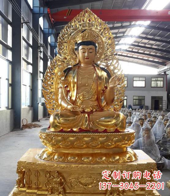 鹤壁手工精雕如来佛塑像