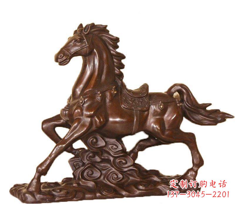 鹤壁答案中领雕塑:精致马玻璃钢仿铜动物雕塑中…
