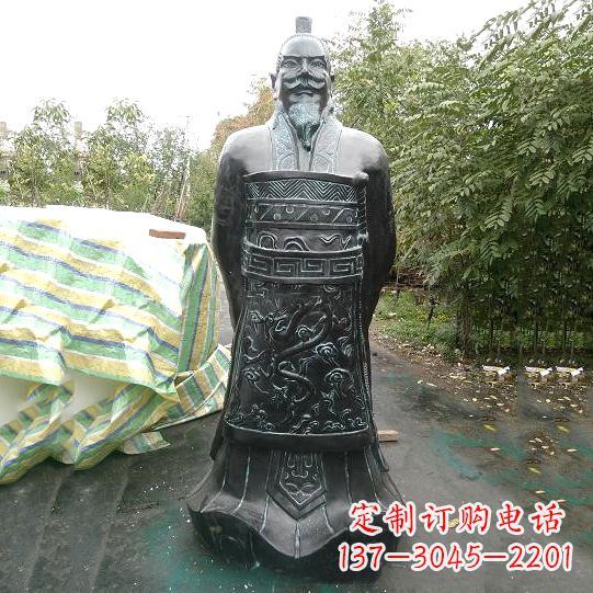 鹤壁中领雕塑推出珍贵的秦始皇铜雕塑,这是一件…