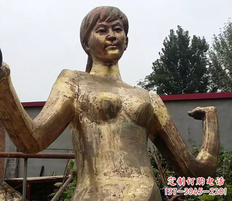 鹤壁中领雕塑的精美青年雕塑经典实物塑造,给人…