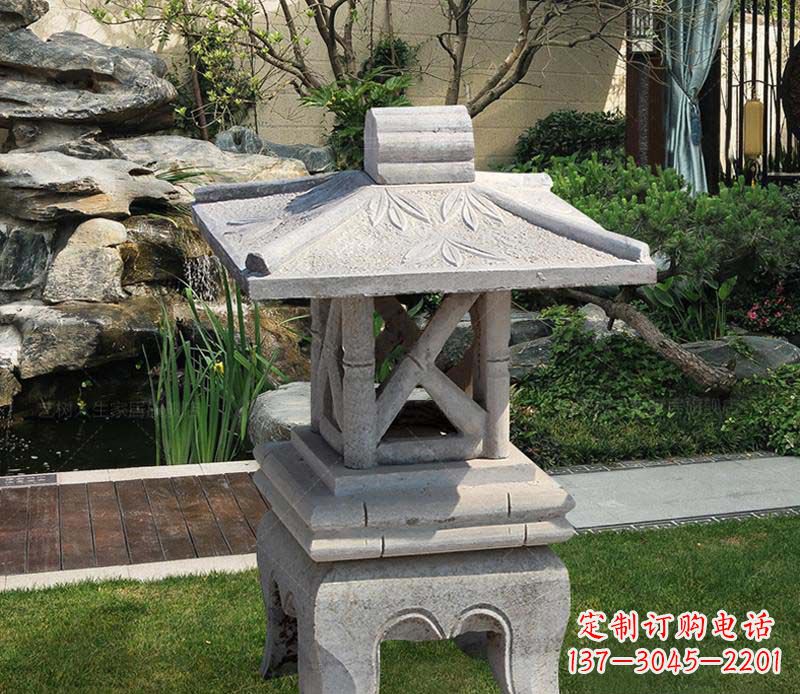 鹤壁青石草坪照明灯石灯