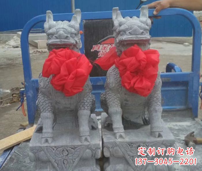 鹤壁古典麒麟雕塑,带着神秘古典气息