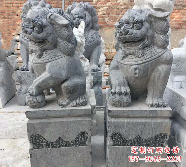 鹤壁青石仿古狮子雕塑