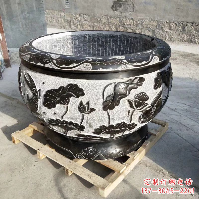 鹤壁青石仿古水缸