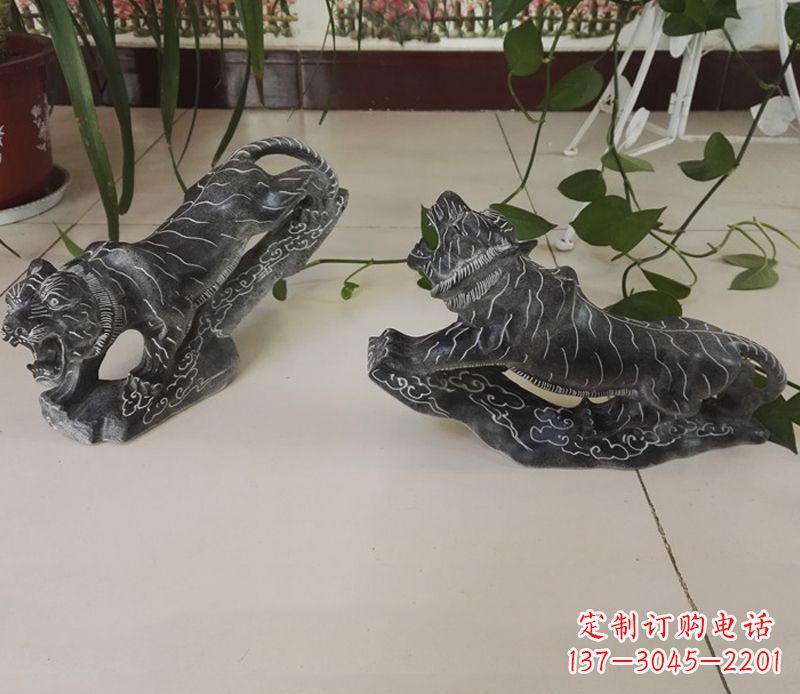 鹤壁青石大型老虎雕塑是由中领雕塑设计制作的一…