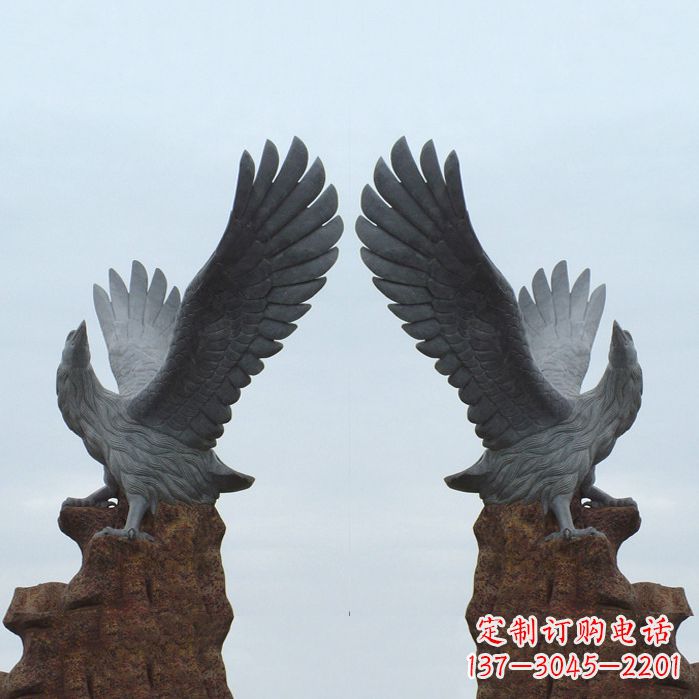 鹤壁青石老鹰石雕塑