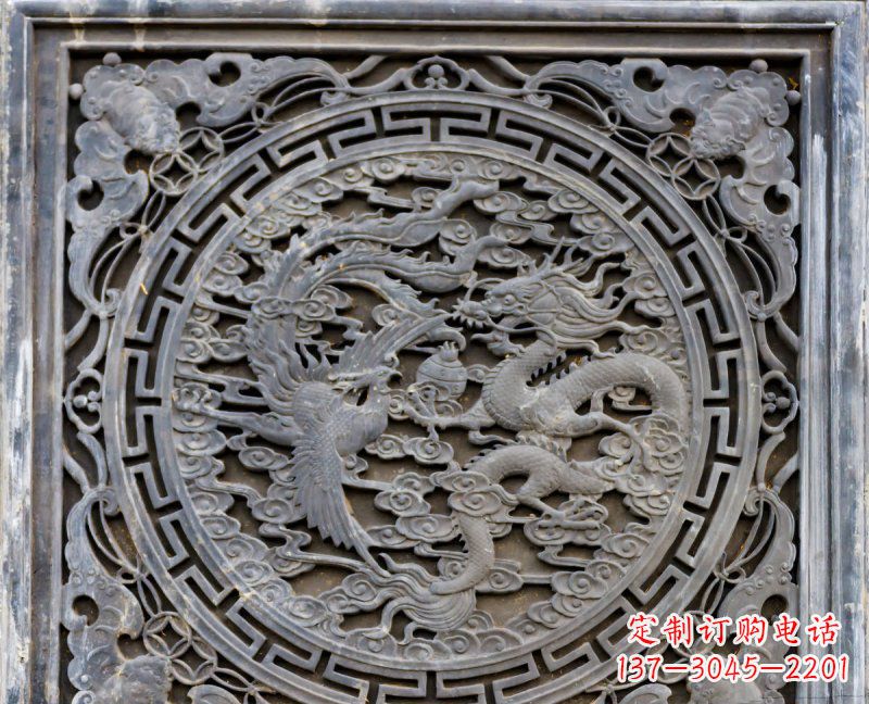 鹤壁传统工艺青石龙雕精美绝伦