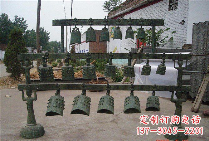 鹤壁手工青铜编钟，给室内装饰增添仿古气息