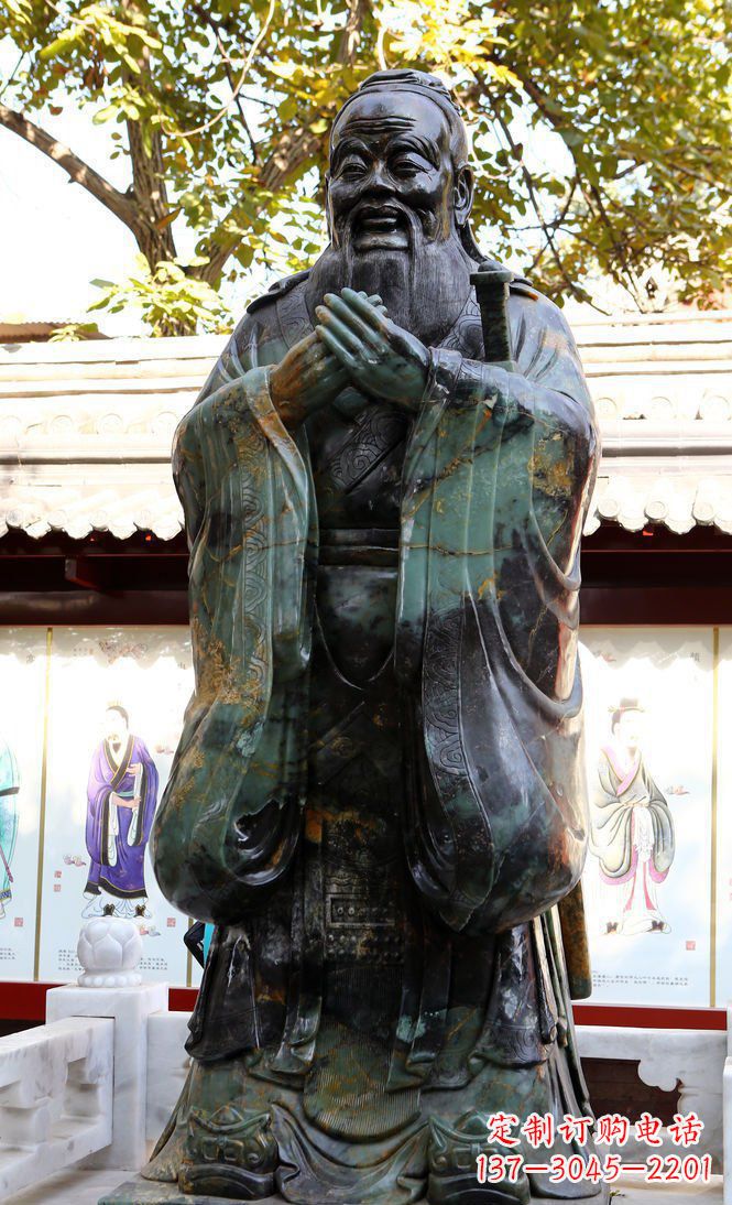 鹤壁青铜孔子行教像,把智慧和精神传承