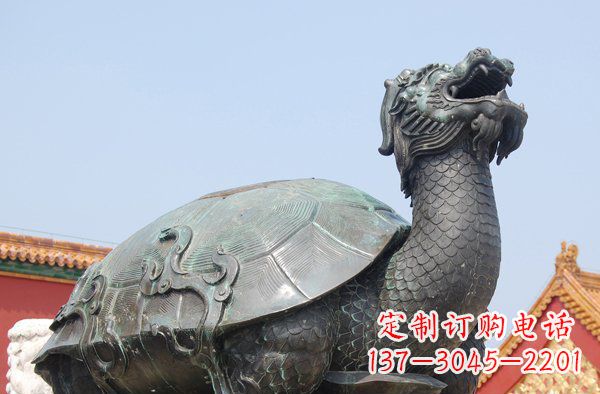 鹤壁青铜龙雕塑,象征传统文化之美