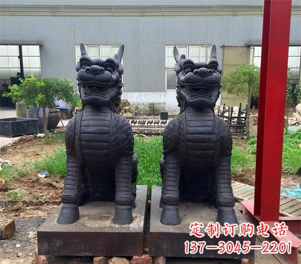 鹤壁青铜麒麟雕塑222