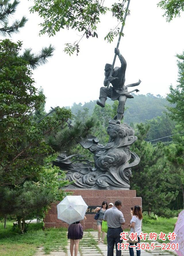 鹤壁佛教中的传奇:青铜孙悟空雕塑