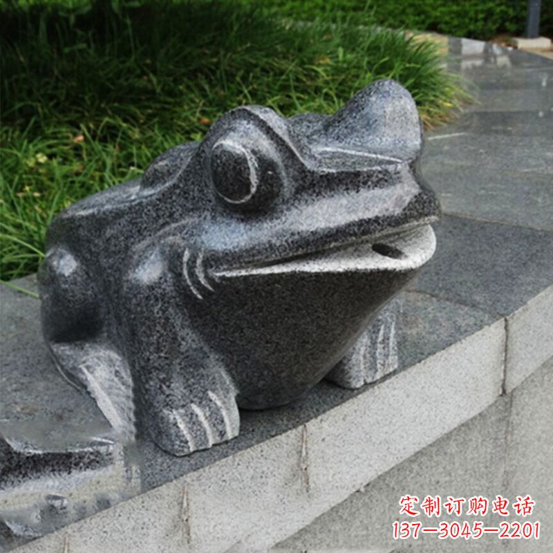 鹤壁活力四射的青蛙喷水雕塑