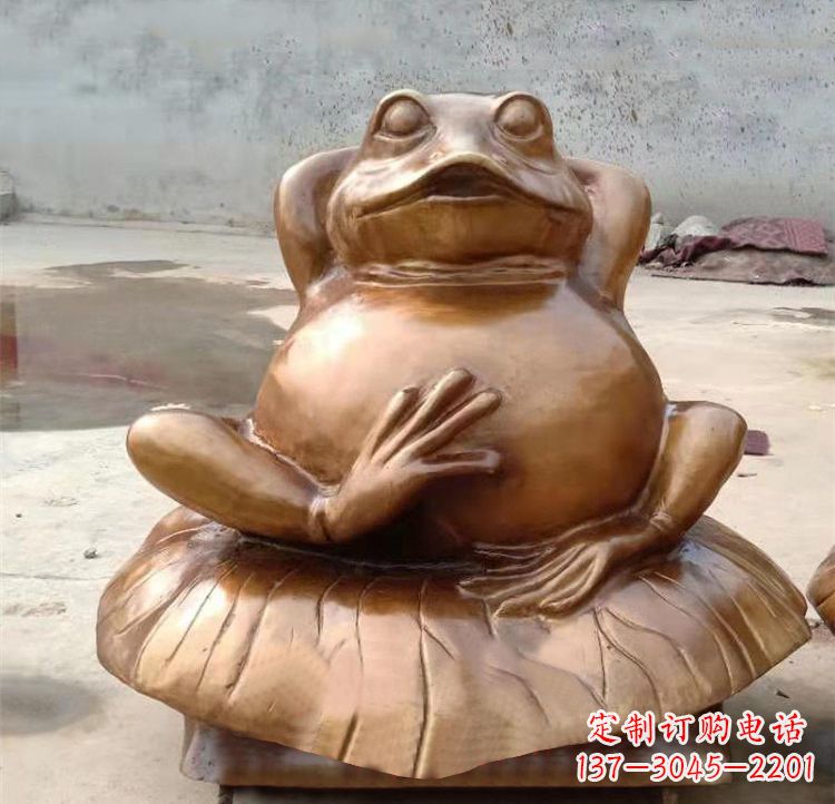 鹤壁青蛙铜雕铸铜雕塑