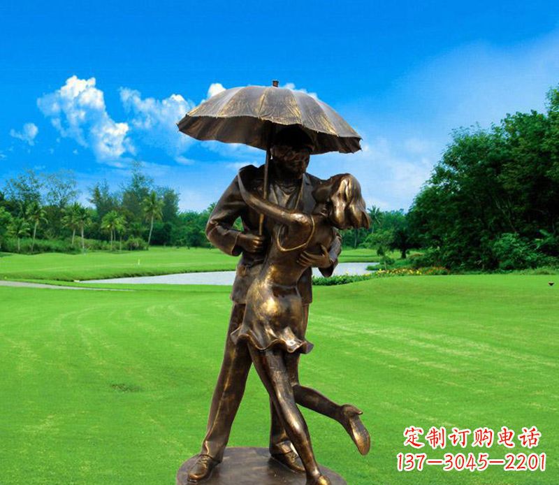 鹤壁中领雕塑-专业制作情侣公园景观雕塑
