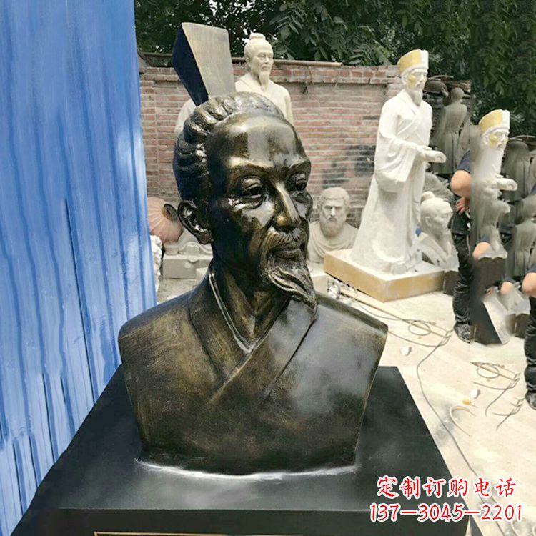 鹤壁屈原雕塑仿铜头像,让您享受美好的艺术之美
