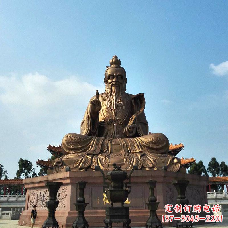 鹤壁中领雕塑-专业定制老子雕像