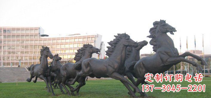 鹤壁群马公园动物铜雕,让艺术描绘你的故事