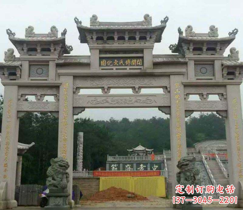 鹤壁中领雕塑：顶级大理石牌坊石雕