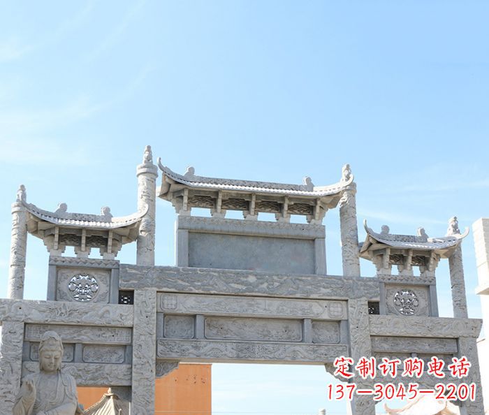 鹤壁艺术牌坊石雕,质量保证