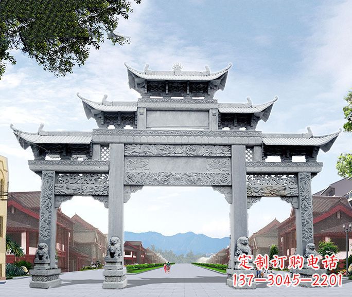 鹤壁高品质牌坊石雕,为您量身定制