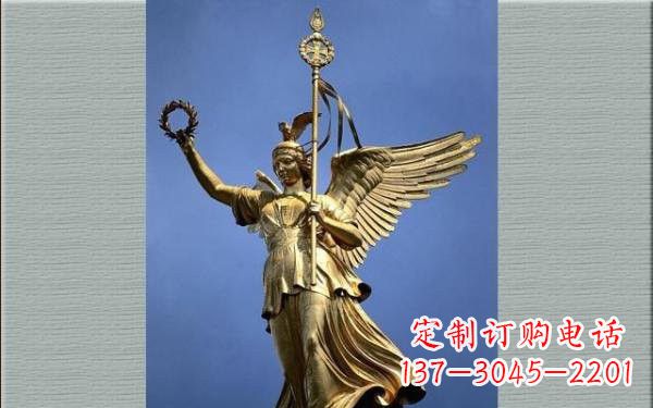 鹤壁优雅的胜利女神铜雕