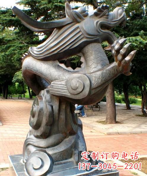 鹤壁高品质十二生肖铜雕龙