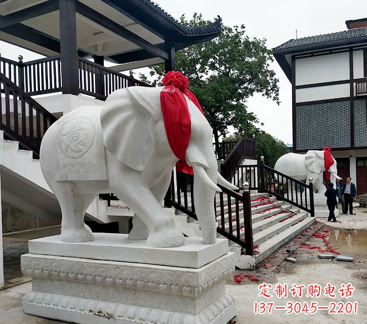 鹤壁迎接观音祝福的精美大象观音栏杆