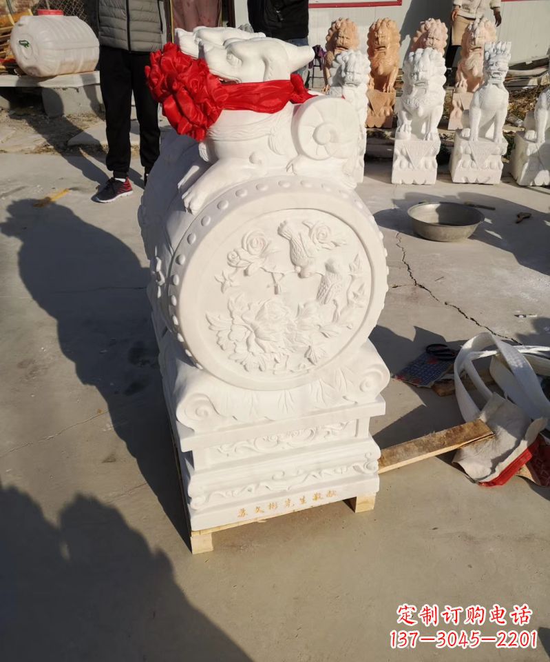 鹤壁中领雕塑出品：石雕招财大象雕塑